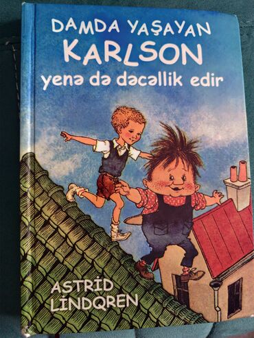 CD, DVD disklər və kassetlər: Məhsul: Uşaq kitabı – “Damda yaşayan Karlson yenə də dəcəllik edir”