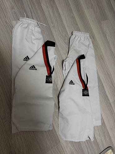 детский спартивка: Форма для таеквон-до Adidas, 2 пары. Размер 120. Подойдут на 6-7-8 — 1
