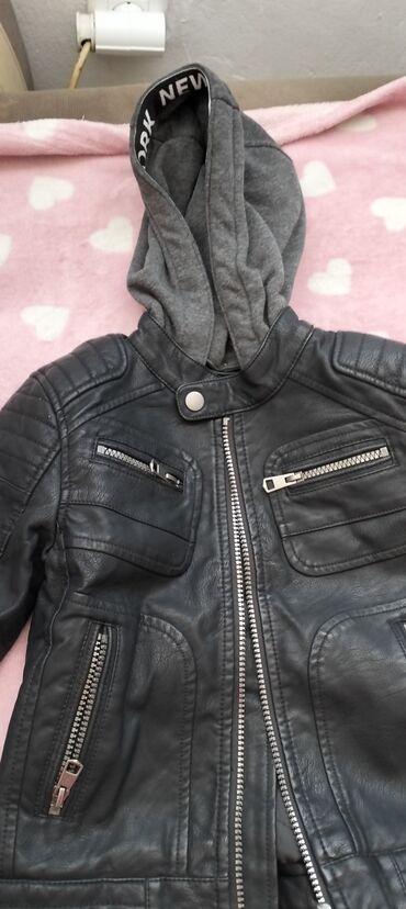 pamučne kape: C&A, Leather jacket, 104-110