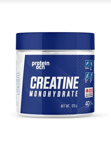 idman kupalnikləri: Məhsulumuz protein ocn Creatine Monohydrate 120q yüksək keyfiyyətlidir