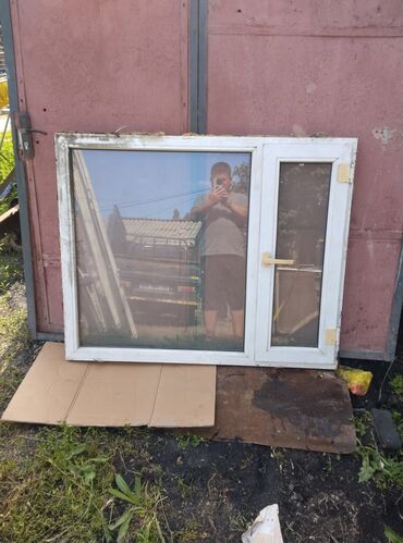 Окна: Окна Пластиковые ширина 1 длина 1.25 Пластик Айнек туурасы 1 метр