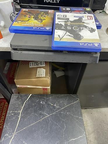 Видео оюндар жана приставкалар: Игровая приставка Sony PlayStation 4 Slim (серия CUH, тонкий корпус) с — 1