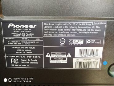 Televizorlar: Pioneer markalı plazma televizor ekraninda deyesen problem var deqiq — 5