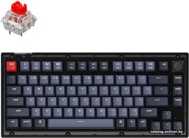 компютерный корпус: Клавиатура проводная Keychron V1 Swappable RGB Backlight Red Switch -