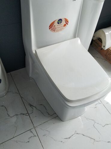 Divar içi gizli baçoklar: Flora Marina firmasının istehsalı olan ağ unitaz. Yığcam dizaynı