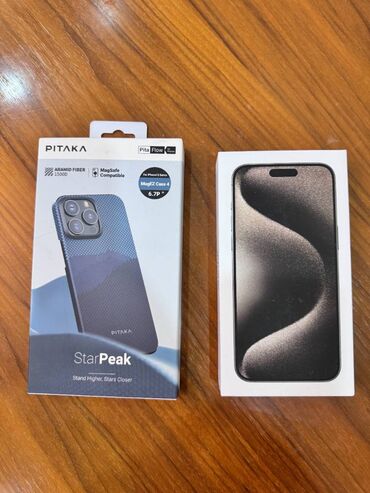 iphone xr 256 цена в бишкеке: IPhone 15 Pro Max, 256 ГБ, Коргоочу айнек, Каптама, Кабель, 99000 %