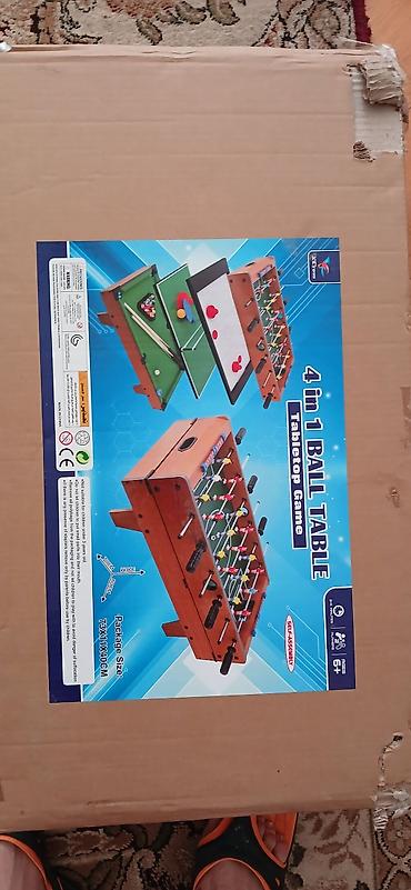 mini disk: Masaüstü 4‑ü 1‑də oyun dəsti – “4 in 1 Ball Table” Komplekt bir gövdə — 4