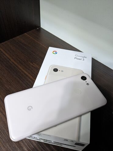 Уюлдук телефондор: Google Pixel 3, Колдонулган, 64 ГБ, түсү - Ак, 2 SIM