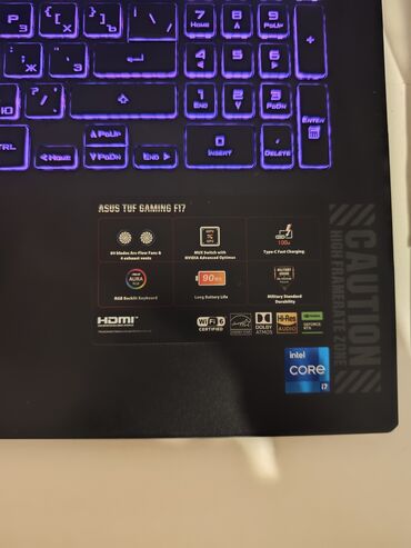 ASUS: ASUS TUF Gaming F17 Prosessor:intel Core İ7 (12700H 12ci nesil) -da lalafo.az — 3 ASUS: ASUS TUF Gaming F17 Prosessor:intel Core İ7 (12700H 12ci nesil) — 3
