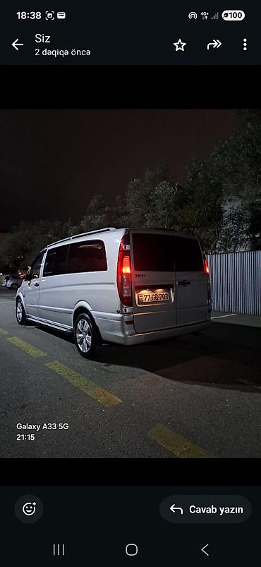 vito oturacaqlar: Mercedes-Benz Vito mikroavtobus – gümüş rəng, uzun kuzov, geniş və — 4