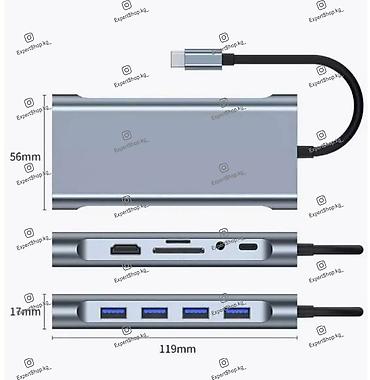 Другие аксессуары для компьютеров и ноутбуков: Хаб Type-C 11-in-1, док-станция, разветвитель, адаптер с 11 различными — 7