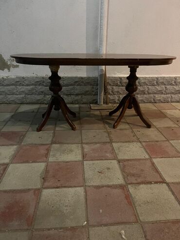 epoksi qatrandan hazırlanmış masa: Классический стол, Б/у, Нераскладной, Овальный стол
