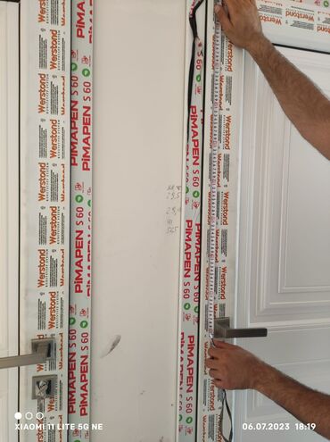 Plastik qapılar: Yeni Plastik qapı Zamok ilə, Zəmanətli, Pulsuz quraşdırma, Pulsuz çatdırılma, Rayonlara çatdırılma, Ödənişli çatdırılma — 6