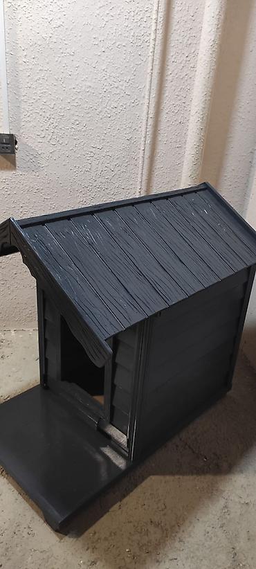 it yuvasi satilir: Taxta it/kedi evi – qapalı, damlı, eyvanlı model - Material: tam — 5