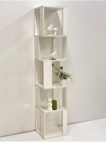 Другая мебель: Стеллаж белый Pine, 35х35х175 см +Бесплатная доставка по городу Цена — 18