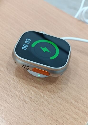 apple watch 7 series: Yeni, Smart saat, Apple, Sensor ekran, rəng - Qızılı