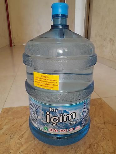 20 litrelik su bidonu: Icmeli su 19 lt obyektlere iw yerlerine menzillere çay evlərinə — 2
