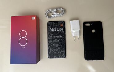 telefon nokia 8: Xiaomi Mi 8 Lite, 64 ГБ, цвет - Голубой, 
 Сенсорный, Отпечаток пальца, Две SIM карты