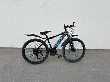 BMX marka dağ/şose tipli velosiped - Rəng: qara-göy qrafika ilə -