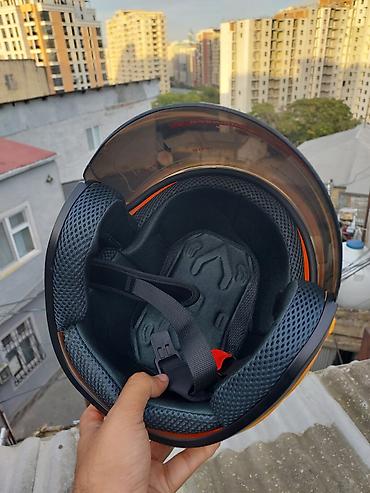 Moto geyim: Moped/Velosiped üçün keyfiyyətli kask satıram YENİDİR, qulaq baş — 6