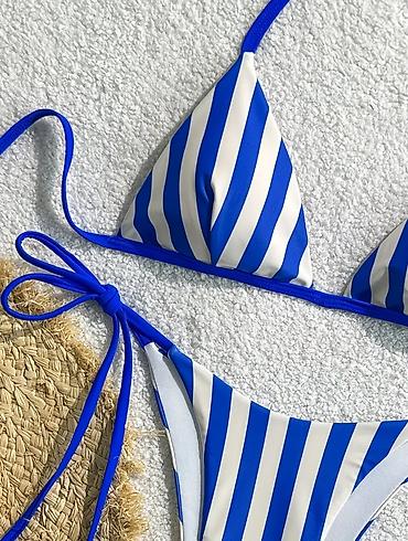 siroko: - Dizajn: klasičan trouglasti grudnjak i bikini gaćice sa vezivanjem — 3