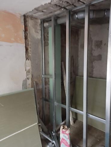 темир алгандар: Gipsokarton arakəsmə və karkas sistemi,otopleni sistemi kombbi — 2