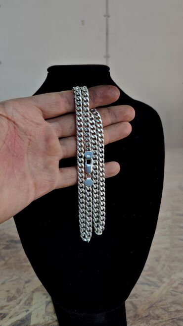 сепочка золота: Серебряная цепочка кубинского плетения Ручная работа Делаю на Заказ