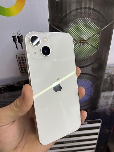 Apple iPhone: IPhone 13, Б/у, 128 ГБ, Белый, Защитное стекло, Чехол, Кабель, 76 % — 2