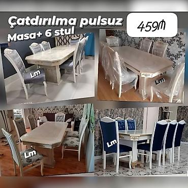 nerjavik stol: Möhtəşəm NƏRGİZ masa dəsti👑 Yüksək keyfiyyətlə Qiymət: Masa 2x1 +6 — 1