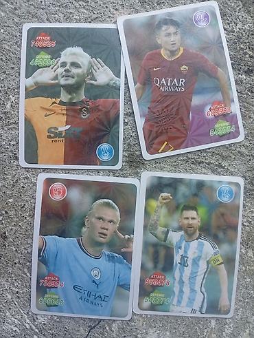 uşaq oyun: Futbolçu kolleksiya kartları dəsti - 4 ədəd parlaq dizaynlı — 1