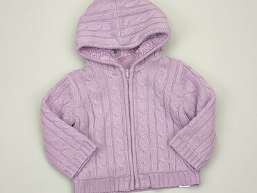 liliowy sweterek: Bluza, Cherokee, 9-12 m, stan - Dobry