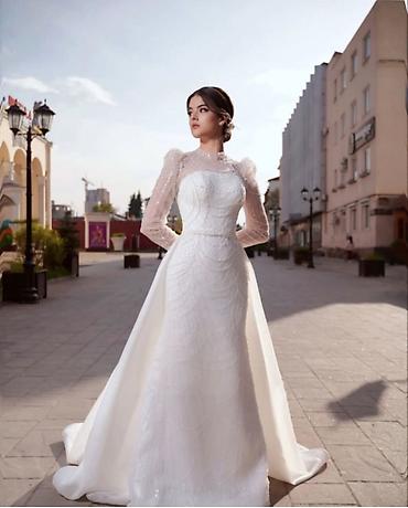 русалки: Новая Свадебное платье в стиле modern royal - Силуэт: прямой/слегка — 2