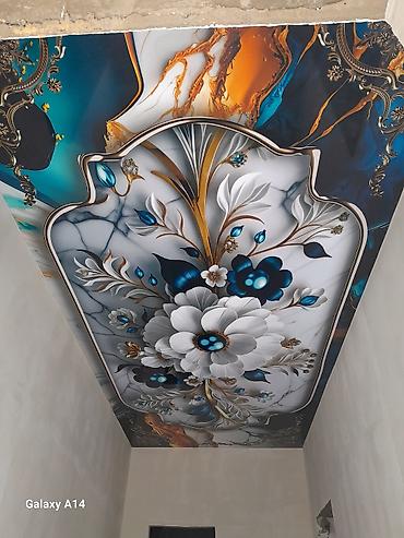 Натяжной потолок: Натяжной потолок 3D потолки Монтаж — 6