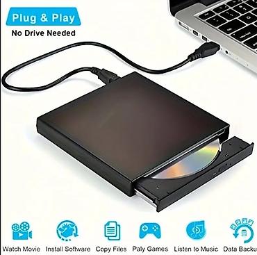 xarici hard disk: Xarici USB CD/DVD optik qurğu - Plug & Play: sürücü tələb etmir — 1