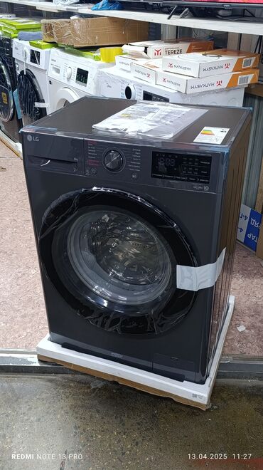 Кир жуучу машиналар: Кир жуучу машина LG, Жаңы, Автомат, 9 кг чейин, Компакттуу