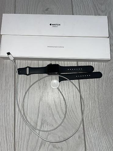 apple series 3: Apple Watch Series 3, 38 мм - Корпус: алюминий Space Gray - Ремешок — 6
