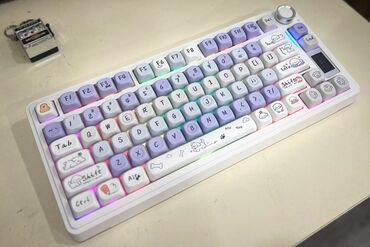 клавиатуру: Клавиатура, Aula, Механикалык, Bluetooth, Зымдуу туташтыруу, Өлчөмү: 75%