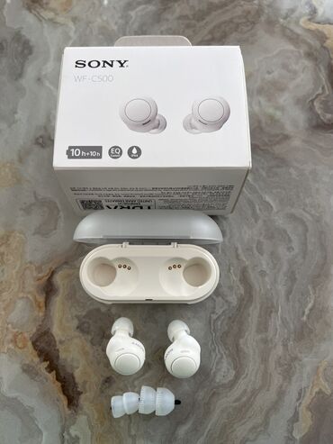 toxunma çanta: İşlənmiş Simsiz (Bluetooth) Qulaqcıqlar, Sony, rəng - Ağ