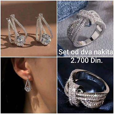 sat citizen: Elegantni posrebreni set od hirurskog čelika sa žigom S925 od dva — 1