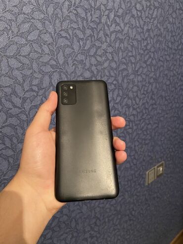 samsung duymeli: Samsung Galaxy A03s, 64 ГБ, цвет - Черный, Кнопочный, Сенсорный, Отпечаток пальца