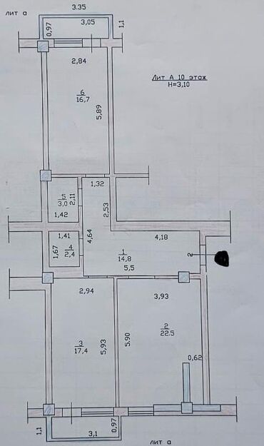 Продажа квартир: 5 и более комнат, 152 м², Элитка, 10 этаж, Евроремонт — 11