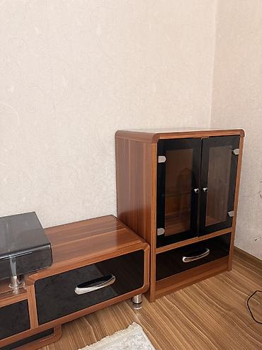 silver kitchen: Гарнитур для зала, Б/у, Тумба под ТВ, Металл, Самовывоз, цвет - Коричневый — 3