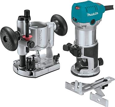 Alətlər: Makita RT0701CX7 elektrik əl frezeri – 2 baza və aksesuarlarla — 10