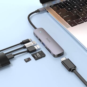 lan kabel: HB28 :HDTV-yə Type-C ştepseli + Type-C PD + USB3.0 + USB2.0 + SD +