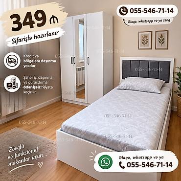 Tək nəfərlik yataq otağı dəsti – sifarişlə hazırlanır. Tərkibi: - Tək lalafo.az -da Tək nəfərlik yataq otağı dəsti – sifarişlə hazırlanır. Tərkibi: - Tək