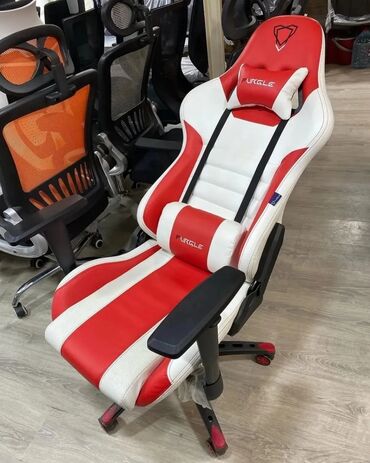 Ofis və oyun kresloları: Yeni, Təkərli, Qolları tənzimlənir, Dəri — 15