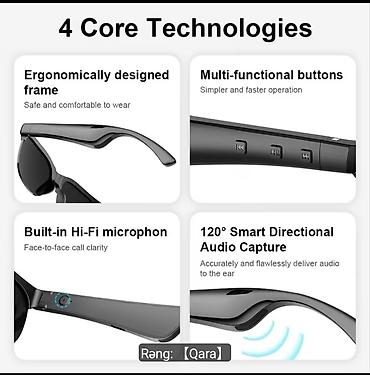 Audio: Yeni Simsiz (Bluetooth) Qulaqcıqlar, rəng - Qara — 8