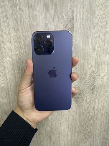 телефон эпл: IPhone 14 Pro Max, Б/у, 256 ГБ, Deep Purple, 86 %