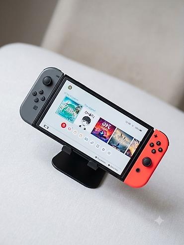 Nintendo Switch oled чипованная (прошитая) встроенная память 32гб+64гб