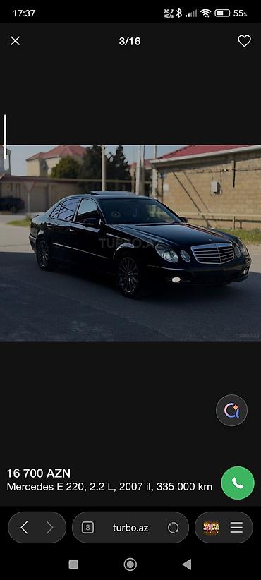 w212 mercedes: Mercedes-Benz E 220: 2.2 l | 2007 il Sedan — 3